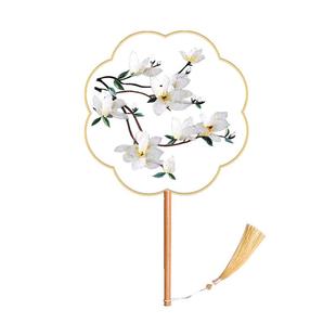 团扇夏天双面刺绣古风苏绣汉服旗袍古装儿童中国风苏州舞蹈圆扇子