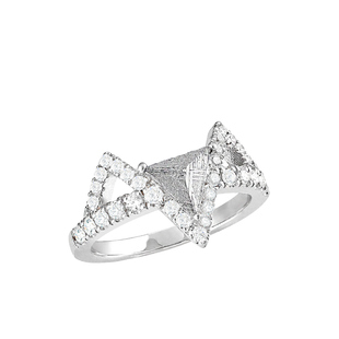 AWNL北欧M陨石银河同心戒指女奢华新年礼物送女友新年礼物送礼