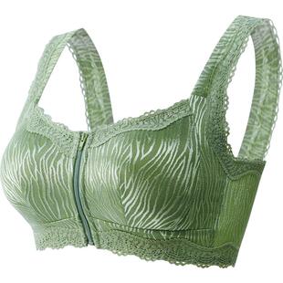 前扣拉链内衣女套装无钢圈聚拢上托性感收副乳大码美背文胸罩薄款