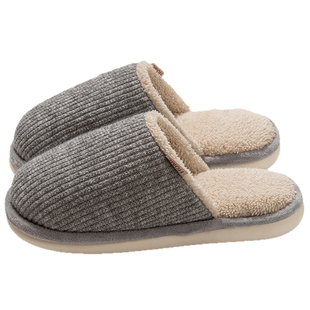 棉拖鞋男士冬季2025新款室内家居防滑居家用保暖毛拖鞋女冬天男款