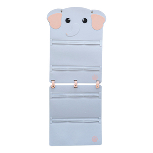 墙上盲盒展示收纳架毛毡免打孔环扣挂架省空间小手办玩偶装饰挂袋