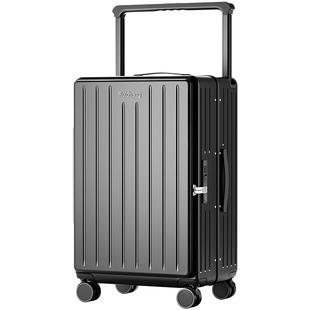 侧开行李箱深仓女20寸登机箱2025新款宽拉杆铝框24寸大容量旅行箱