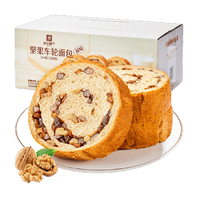 良品铺子坚果车轮面包