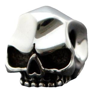 925纯银怒目骷髅头佛珠金刚菩提手串佛头三通文玩配珠散珠配饰