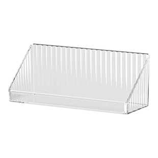 镜柜收纳盒卫生间壁挂化妆品口红置物架浴室洗漱台透明斜口整理盒