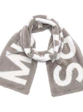 MICHAEL KORS SCARF MK官方秋冬季围巾字母新潮保暖舒适毛领子