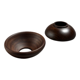 实木投茶器漏斗 匿名玩家*茶道零配木质导茶入壶功夫茶取茶器