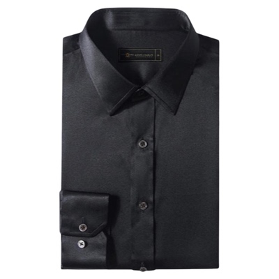 GIEVESCHARLES真丝衬衫男士方领