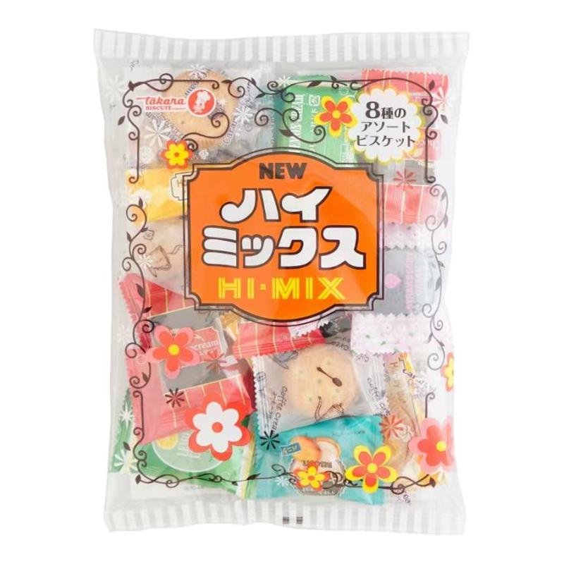 5件包邮日本进口宝制果盐味超浓厚黄油芝士夹心饼干网红零食137g