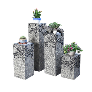 庭院室外人造石墩花盆底座落地式花架户外阳台盆景架子托台置物架