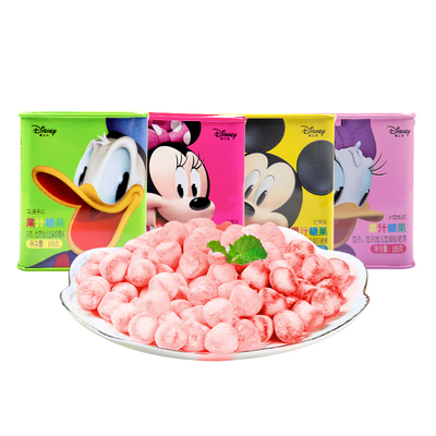 迪士尼果汁糖果铁盒装105g
