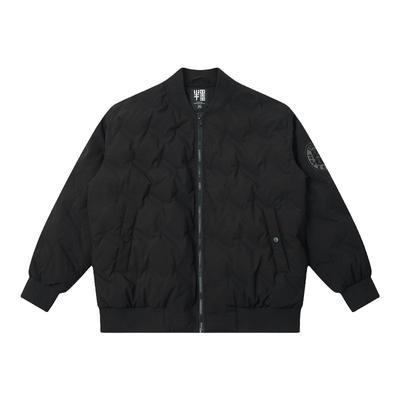 保暖短款羽绒服半墨棒球领