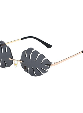 防紫外线不规则树叶嘻哈太阳眼镜