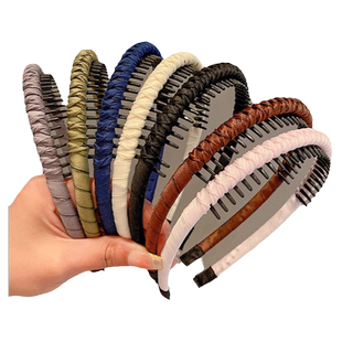 宝宝碎发神器女儿童发箍网红发卡头饰女孩头箍带齿防滑女童发款箍