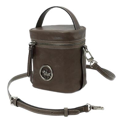 WHY休闲百搭时尚双拉链圆盒包