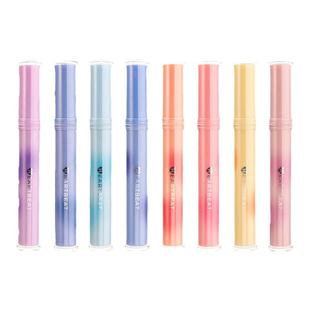 一木林心动定律荧光笔软头护眼色划重点记号笔高颜值粗头笔手账笔ins高颜值护眼色学生划重点标记手账彩笔