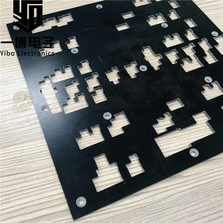 批发FR4黑色环氧板玻纤板太阳能底板耐高温绝缘光亮磨砂面玻纤板