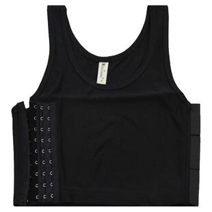 束胸短款超平内衣棉网防震缩胸大胸显小cos运动背心女学生塑胸衣