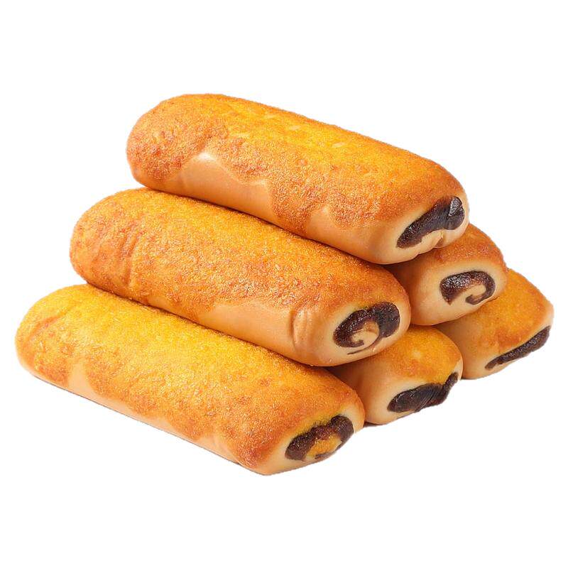 全麦椰香红豆馅面包夹心蛋糕