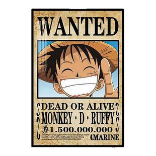 五档路飞尼卡形态30亿通缉令挂画海贼王悬赏令装饰画动漫海报壁画