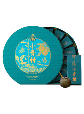 大益小青柑宫廷礼盒柑普茶熟茶