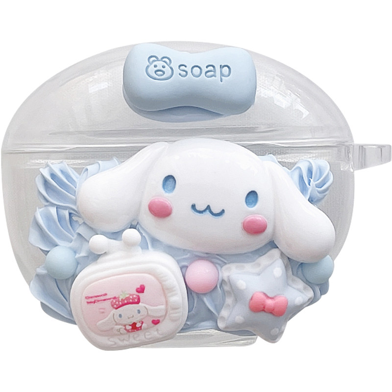适用OPPO Enco Air5 pro可爱R3耳机air5s保护套X2透明free4丹拿版clip2耳机壳x3盒air4pro/air4i透明R5壳R4套