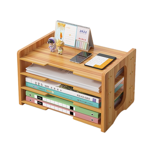 多层文件收纳盒桌面整理架宿舍教室工位办公室分类神器好物置物架