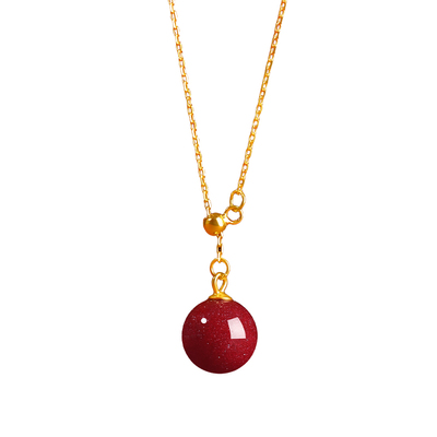 正品高纯度朱砂吊坠项链