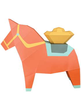 马年大型摆件马上有财装饰品大号手工折纸吉祥物店铺家居飞马摆件