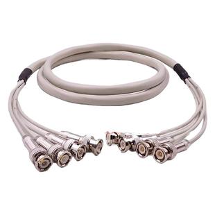 2M两兆跳线4芯同轴E1电缆线CC3-CC4连接线 DDF线架转接4BNC/4L9线