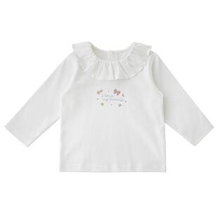 宝宝T恤女宝春秋长袖上衣婴幼儿纯棉衣服儿童春季荷叶边女童春装