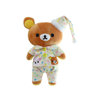 轻松小熊玩偶睡衣抱抱小熊公仔毛绒玩具女生睡觉r7FzWn