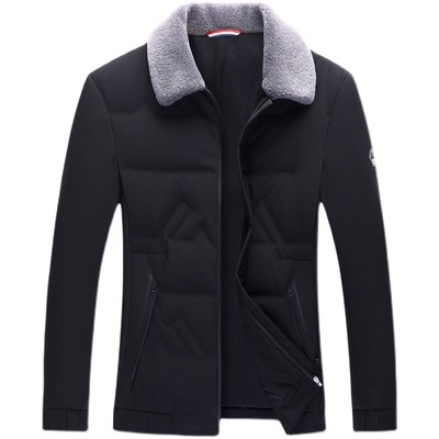 时尚男装休闲男士羽绒服短款高绒