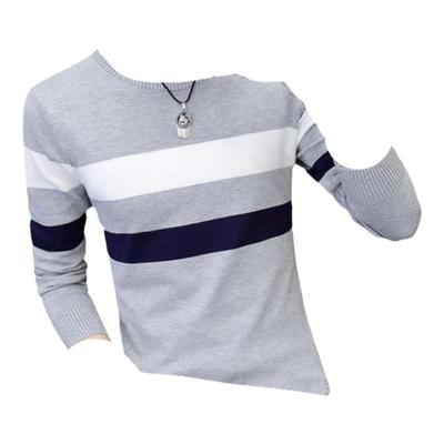 秋冬季男士毛衣圆领加绒加厚长袖