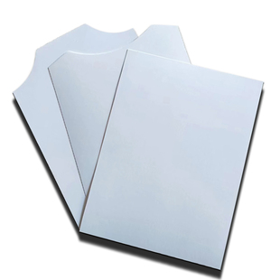 服装衬板内衬卡纸衣服纸板T恤衬衫圆领包装纸双面白卡定制硬纸板