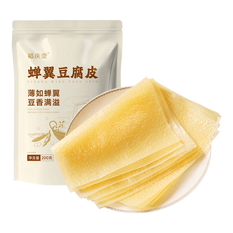 裕庆堂蝉翼豆腐皮手工千张豆皮卷