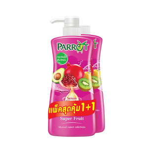 现货 新款泰国PARROT鹦鹉牌 花香果香滋润保湿沐浴露 添加维他命