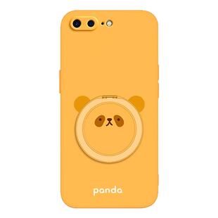 圆脸熊猫适用苹果7手机壳iPhone8/7Plus/8Plus新款硅胶套全包防摔i七ip八p男女puls带支架支点壳软外壳ipone