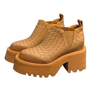 欧货真皮尖头厚底高跟短靴女英伦风小个子增高时装靴女瘦瘦靴单鞋