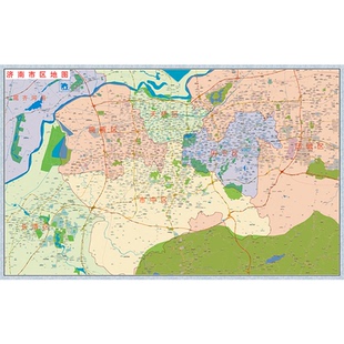 济南青岛烟台威海淄博潍坊日照菏泽德滨州临沂济宁泰安市区地图画