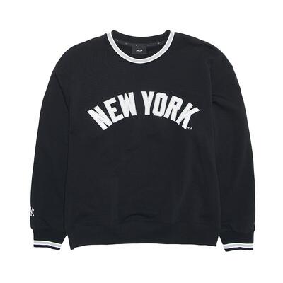 MLB官方 男女款休闲时尚潮流学院风圆领斜肩卫衣26春季新款MTV18