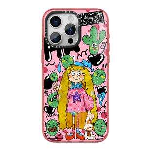 benefit可爱仙人掌卡通小魔女17适用于iphone16promax苹果15PRO晶盾磁吸手机壳13新款14冰川纹12防摔彩色边框