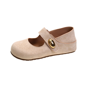 厚底内增高勃肯鞋女2026新款春夏季鞋子复古软底配裙子玛丽珍单鞋