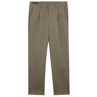 MindBridge加厚薄绒裤子男款纯色直筒休闲商务2025年冬季通勤长裤