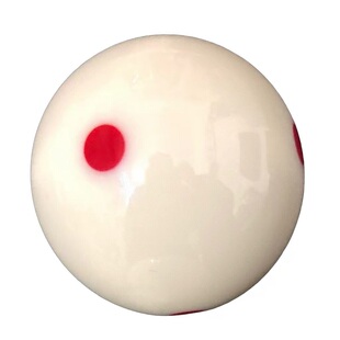 台球母球球头白球六点红白色球水晶球桌球TV黑八中式大号配件耐打