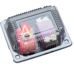 一次性塑料西点盒烘焙蛋糕盒透明盒吸塑盒散装盒点心包装食品盒子