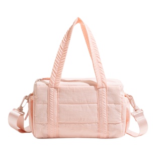 橙子少色云朵包蓬蓬枕头包2026新款粉色单肩斜挎包软糯轻便羽绒包