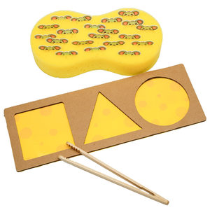 启汐幼教企业店幼儿园蒙氏早教小班配对教具形状认知益智精细动作训练玩具夹夹乐