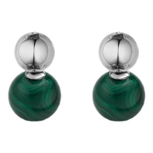 无用之用|单边符号件耳饰小众礼物紫水晶孔雀石白玉虎眼石单珠