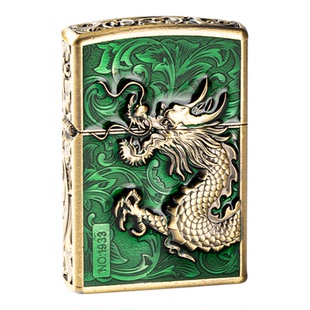 ZORRO佐罗防风煤油打火机官方正品霸王龙立体浮雕送男友5生日礼物